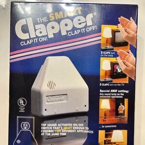 The Original Smart Clapper, Clap It On, Clap It Off! Vintage 1992 New Sealed Box